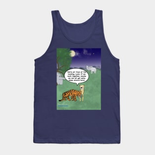 Enormously Funny Cartoons Howling Wolves Tank Top